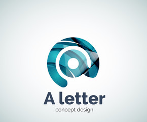 Obraz premium Vector A letter concept logo template