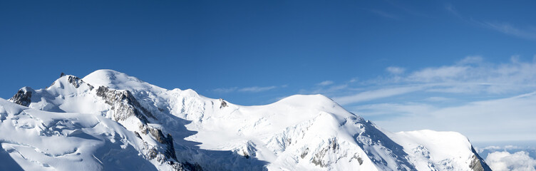 Skyline van de Mont Blanc