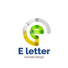 Vector modern minimalistic letter concept logo