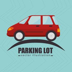 parking lot symbol notice vector illustration design