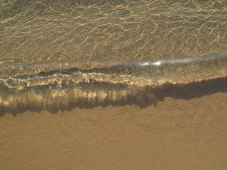Transparent sea wave