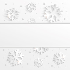 christmas snowflake congratulations background white vector