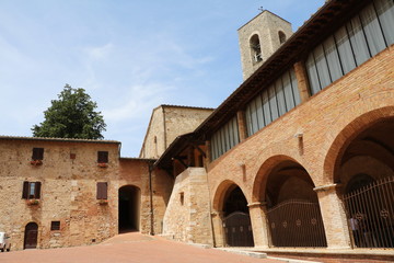 Fototapeta premium City centre San Gimignano in Tuscany Italy