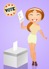 Election voting box