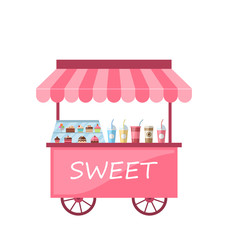 Icon of Kiosk with Cakes, Milkshakes