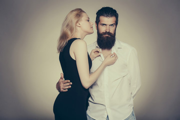 young couple in studio