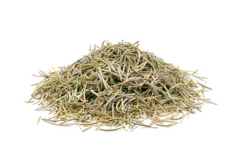dried rosemary isolated on white background