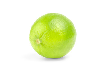 Fresh lime isolated on white