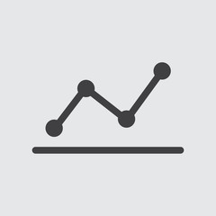 Chart icon vector