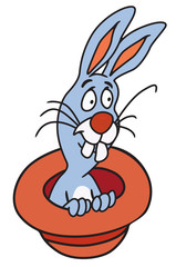 Fototapeta premium Magic Hat and Rabbit