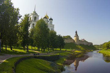 The sights of the city of Pskov