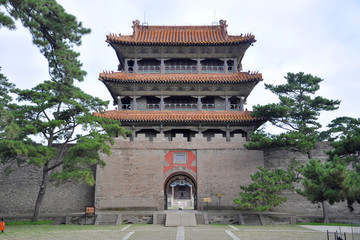 Long'en Gate of Fuling Tomb of Qing Dynasty, Shenyang, China. Fuling Tomb is the UNESCO World...