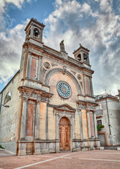 Fototapeta na wymiar Guardiagrele, Chieti, Abruzzo, Italy: church of Santa Maria del