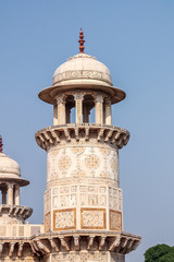 Tower of Itmad-Ud-Daulah's Tomb - Agra, India