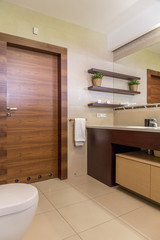 Classic bathroom designed to meet family's needs