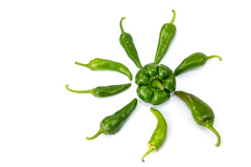 Chili pepper isolated on white background