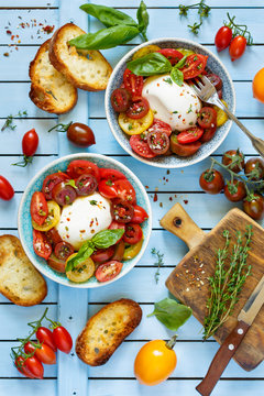 Fresh tomatoes salad.