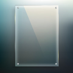 Glass frame at blur background