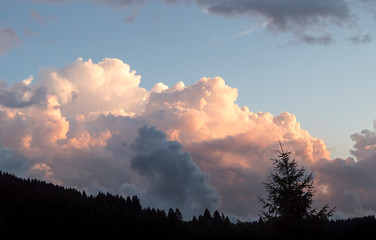 Mountain sunset
