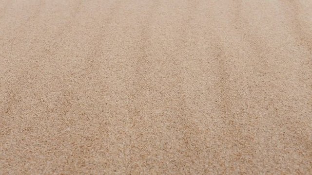 Brown sand rolling over 