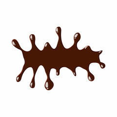 Dark chocolate icon isolated on white background. Sweets symbol