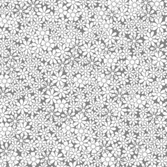 field of flowers seamless pattern