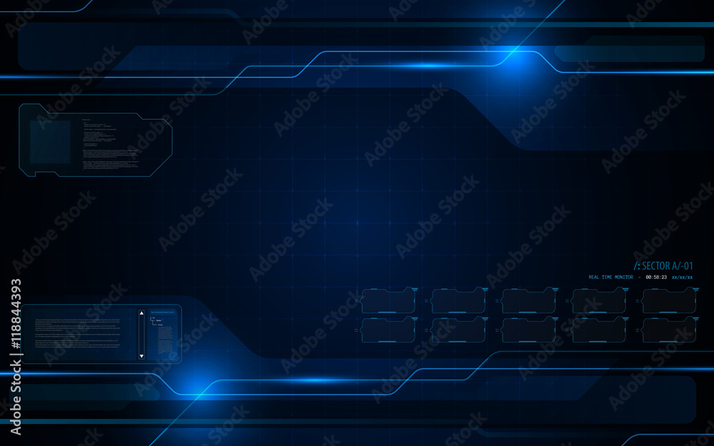 Poster abstract futuristic interactive computing screen design tech innovation concept background