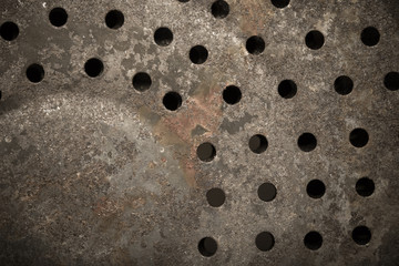 Old dirty metal surface for background. Toned