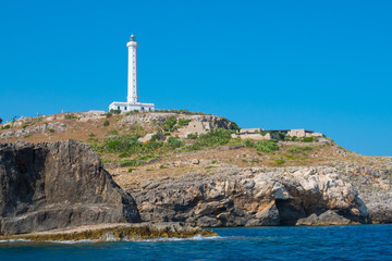 Fototapeta premium lighthouse on the cliff