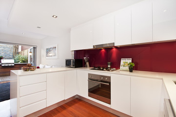 Modern gourmet kitchen interior