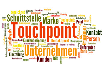 Fototapeta premium Touchpoint (Point of Contact, Customer Journey)