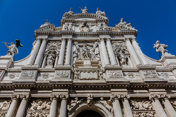 Obraz premium St. Mary of Lily church (Santa Maria del Giglio, 1681) in Venice