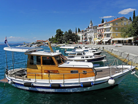 Summer at Adriatic coast,2016.,Croatia,EU,boats in marina Selce,20