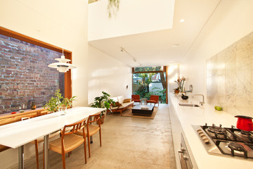 Modern gourmet kitchen interior