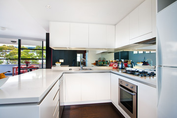 Modern gourmet kitchen interior