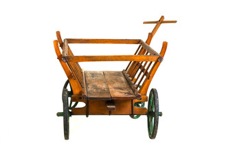 Fototapeta na wymiar Old wooden cart wagon