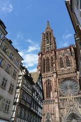 Fototapeta na wymiar Cathédrale de Strasbourg