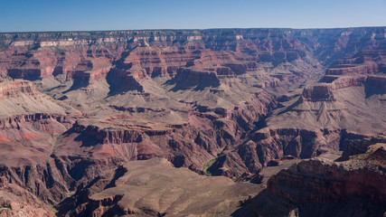 Grand canyon in the summer