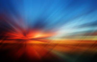 Abstract background in blue, orange, red colors
