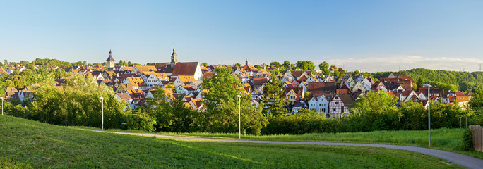 Panorama Marbach am Neckar - obrazy, fototapety, plakaty