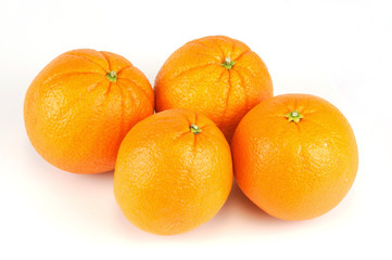 fresh orange isolated on white background