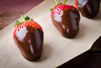 Fresh gourmet chocolate covered strawberries