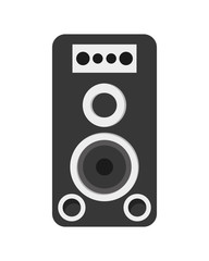 flat dessign music speaker icon vector illustration