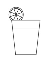 flat design single cocktail icon vector illustration