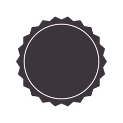 flat design badge stamp seal icon vector illustration