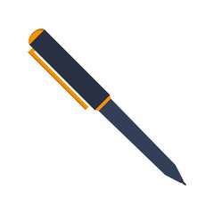 flat design elegant pen icon vector illustration