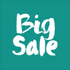 Big Sale. Modern brush calligraphy.