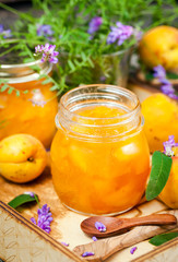 Delicious homemade apricot jam