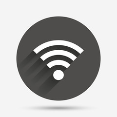 Wifi sign. Wi-fi symbol. Wireless Network.