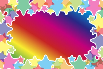 #Background #wallpaper #Vector #Illustration #design #free #free_size #charge_free #colorful #color rainbow,show business,entertainment,party,image  背景素材,星,スターダスト,キラキラ,光,虹,レインボー,カラフル,テキストスペース,コピースペース
